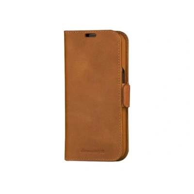 Afbeelding van iPhone 15 Plus Bookcase hoesje dbramante1928 Effen Cognac Leer
