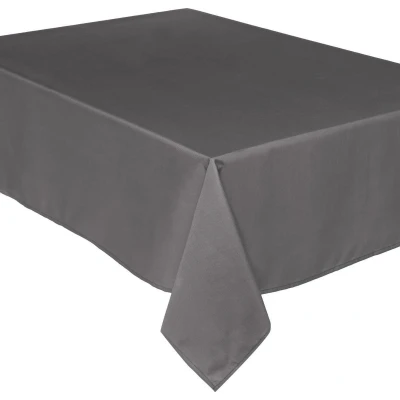 Afbeelding van Tafelkleed van polyester met formaat 240 x 140 cm grijs Eettafel tafellakens
