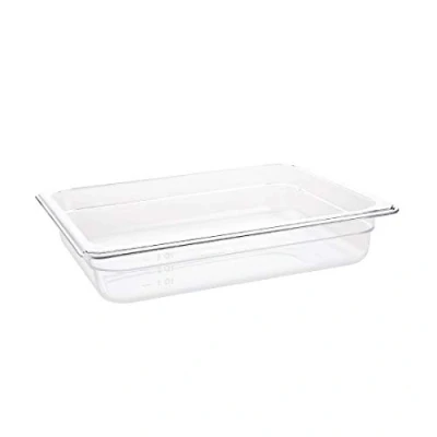 Afbeelding van Vogue polycarbonaat bak transparant GN 1/2 65mm