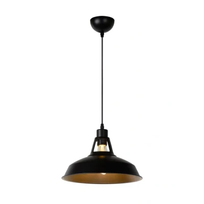 Afbeelding van Lucide BRASSY BIS Hanglamp 1xE27 Zwart