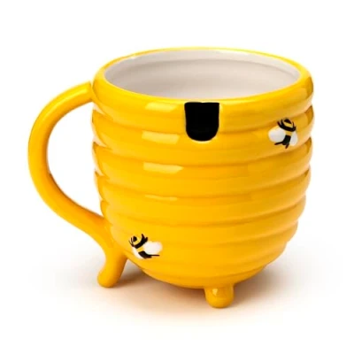 Afbeelding van Puckator Mok / Beker Upside Down Mug Bijenkorf 300 ml Keramiek