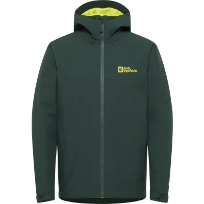 Afbeelding van Jack Wolfskin WISPER INS JKT M Heren Outdoorjas black olive / firefly Maat L