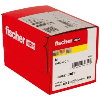 Afbeelding van Fischer N 8x80 mm Nagelplug 10 stuks