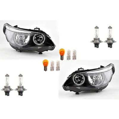 Afbeelding van Koplampset geschikt voor BMW 5 serie E60 E61 07/03 03/07 + G+D lampenset