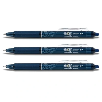 Image de Stylo roller Pilot FriXion Ball Clicker Pointe moyenne Bleu nuit