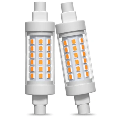 Afbeelding van Lamptobe R7S 78 mm led 10 W, warm wit 3000 K dimbaar potlood J78 komt overeen met een halogeenlamp, lineaire spot voor staande lamp, landschapsverlichting, veiligheid, AC 220 V 240 (2 stuks)