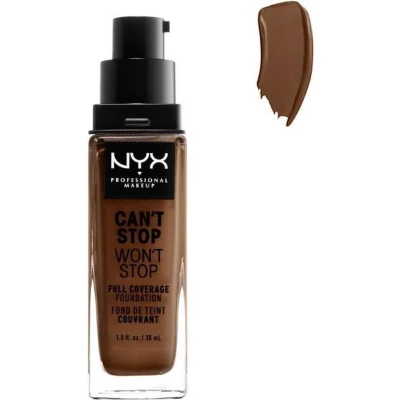 Afbeelding van NYX Professional Makeup Can&#039;t Stop Won&#039;t Full Coverage Foundation Cocoa 30 ml