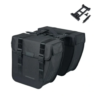 Afbeelding van Basil Tour dubbele fietstas MIK, 28L, zwart