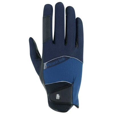 Afbeelding van Roeckl Millero paardrijhandschoenen donkerblauw maat:6