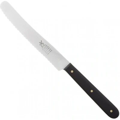 Afbeelding van Robert Herder Ontbijtmes Tafelmes met Kartel RVS Lemmet 12 cm Heft POM Zwart