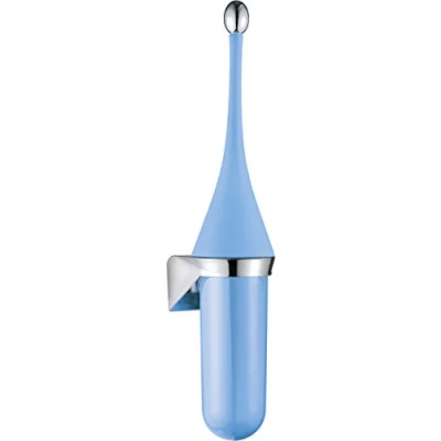 Afbeelding van Marplast Toiletborstel A65801AZ Muurbevestiging Blauw met chroom vervangbare nylon borstel kop