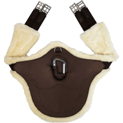 Afbeelding van Buiklapsingel anatomic wol / bont bruin 115 cm