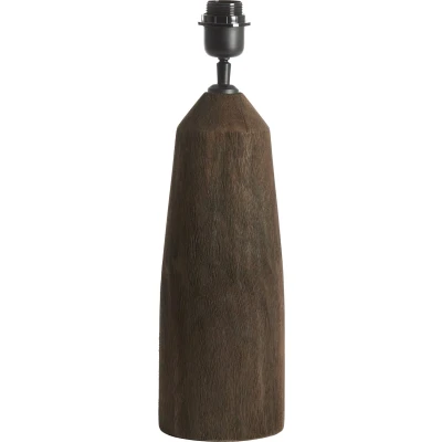 Afbeelding van Light&amp;living Lampvoet Ø15x35 cm TRAPANI hout mat donker bruin