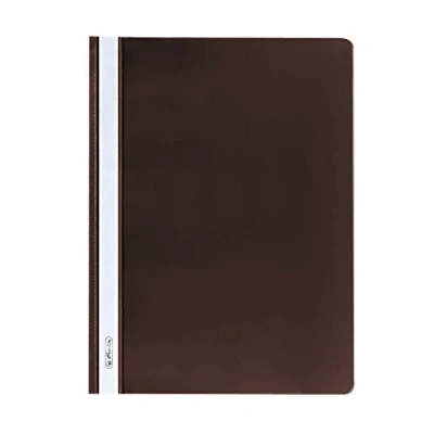 Afbeelding van Herlitz 10386951 ordner A4, PP, transparante voorkant, 10 stuks, paars, bruin