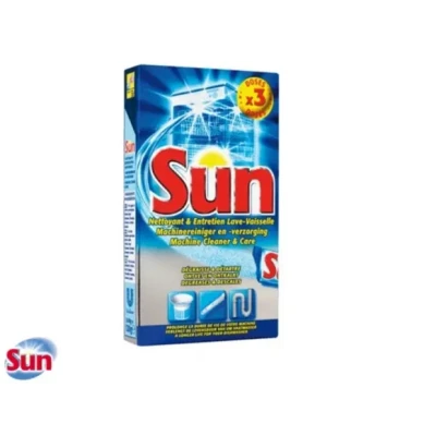 Afbeelding van Sun Optimum vaatwasmachinereiniger, doos met 3 dosissen