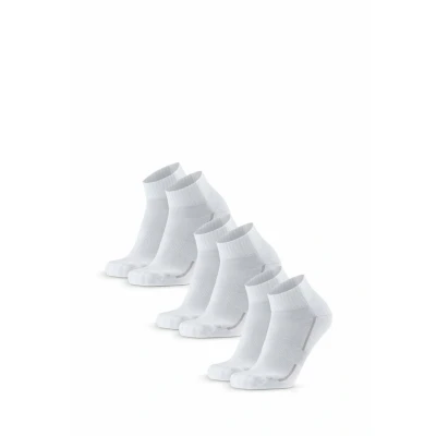 Afbeelding van DANISH ENDURANCE Dempende Sportsokken Biologisch Katoen Sokken voor Heren &amp; Dames Wit 3 pack Maat 43 47