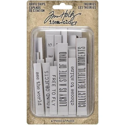 Afbeelding van Tim Holtz Idea ology Theories Quote Chips (TH94045)