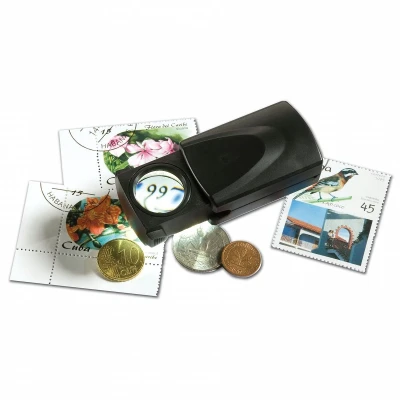 Afbeelding van Leuchtturm Leuchtturm, Zakformaat, Loupe met LED uitschuifbaar Lens 21 mm. Vergroting: 18x afm: 54x34x23 per st.