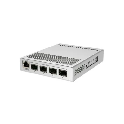 Image de MikroTik CRS305 1G 4S+IN Commutateur 4 x SFP+ + 1 10/100/1000 (PoE) de bureau PoE+ Tension CC