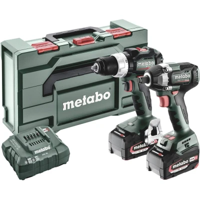 Afbeelding van Metabo BSLBL+SSWLT300BL 685203000 Accu schroefboormachine, slagmoersleutel 18 V 5.2 Ah Li ion Incl. accu, lader