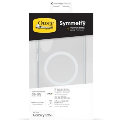 Afbeelding van OtterBox Symmetry Clear mit Magnets + Premium Glass (Samsung Galaxy S25+), Smartphonehoes, Transparant
