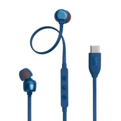 Image de Ecouteurs intra auriculaires filaires JBL Tune 310C Bleu