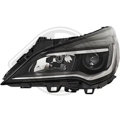 Afbeelding van DIEDERICHS 1808981 Koplampen Links H7/H1 Met daglicht LED regelmotor voor LWR OPEL: Astra K Hatchback, Sports Tourer