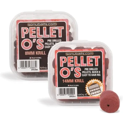 Afbeelding van Sonubaits Pellet O’s Pre Drilled 14mm 120g Smaak : Crab