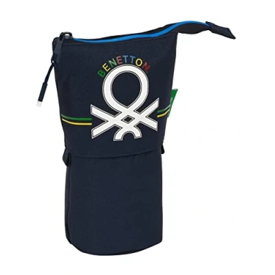 Afbeelding van Potloodetui Benetton Sixties Marineblauw (8 x 19 6 cm)