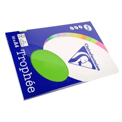 Image de Clairefontaine TROPHEE PPP Vert menthe A4 (210 x 297 mm) 160 g/m² 50 feuille(s) papier uni