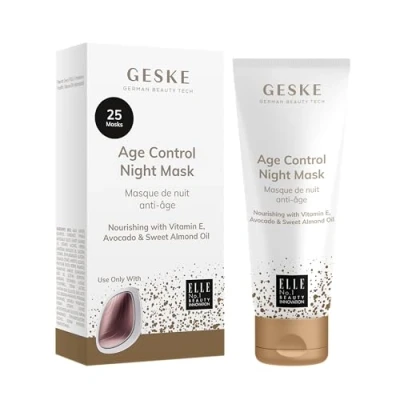 Afbeelding van GESKE Anti aging nachtmasker Met het Sonic Warm &amp; Cool Mask vitamine E, avocado en zoete amandelolie Rijke formule Ondersteunt de nachtregeneratie van huid Droge Veganistisch