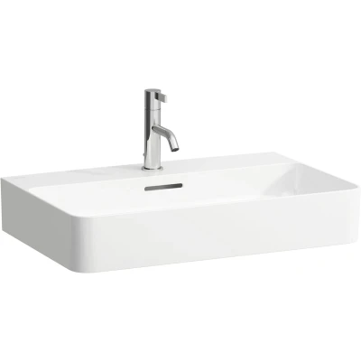 Afbeelding van LAUFEN Val meubelwastafel 650 x 420 mm wit met kraangat en