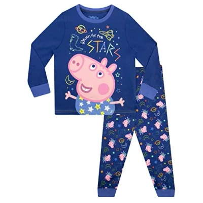 Afbeelding van Peppa Pig George pyjamaset voor jongens, Blauw