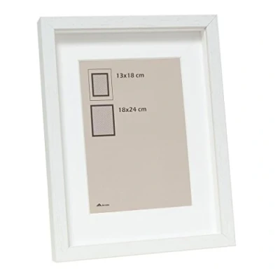 Afbeelding van Deknudt Witte houten kader om objecten in te lijsten 18x24 S223K1