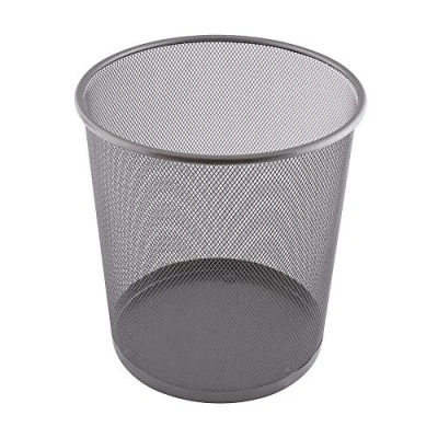 Afbeelding van D.RECT 110482 prullenbak, metalen vlechtwerk, 266 x 218 280 mm, 12 liter, zilver