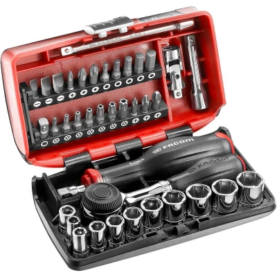 Afbeelding van Facom ACTIE 1/4&quot; doppendoos 6 kant (ratel draaiend heft)
