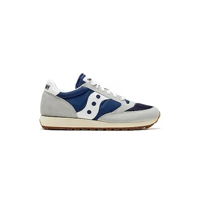 Afbeelding van Saucony JAZZ Original Vintage Unisex Sneakers laag, Heren, Maat: 45, Navy/grey Leer en textiel
