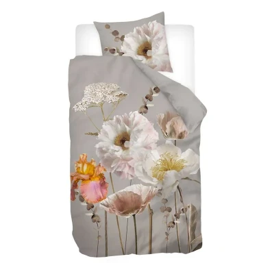 Afbeelding van Snoozing Rosanne Flanel Dekbedovertrek Eenpersoons 140x200/220 cm Multi kleur