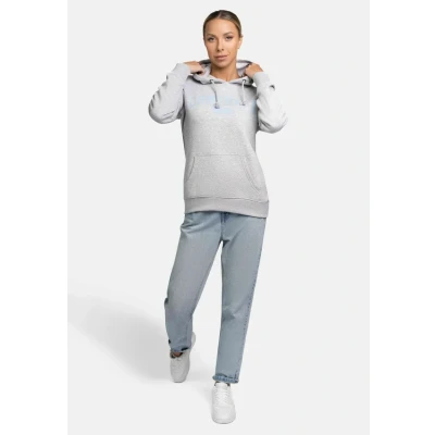 Afbeelding van Lonsdale Balnacoil Hoodie, Dames, Maat: Small, Marl grey light pastel blue