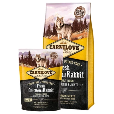 Afbeelding van Carnilove Fresh Kip&amp;Konijn Hondenvoer 12 kg