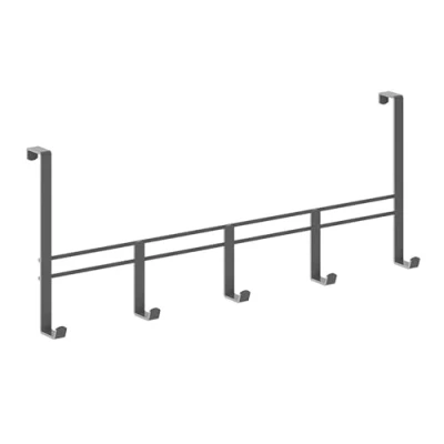Afbeelding van Metaltex Deurkapstok 5 Haken 38X6X15 Cm Zwart