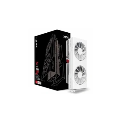 Afbeelding van XFX Swift AMD Radeon RX 9060 XT OC White Gaming Edition met 16 GB GDDR6 HDMI 2xDP, RDNA™ 4 (RX 96TSW16WQ)