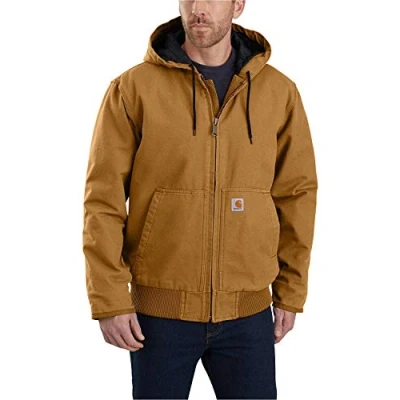 Image de Carhartt Veste Active Isolante en Toile Lourde Délavée Coupe Ample Homme, Marron (Carhartt Brown), XXL