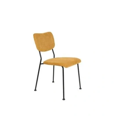 Afbeelding van Zuiver Benson Eetkamerstoelen Oker Set van 2