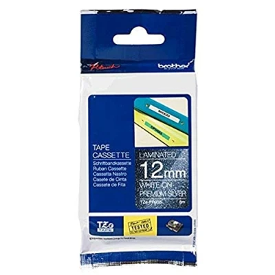 Afbeelding van Brother TZe PR935 Labeltape Tapekleur: Zilver Tekstkleur: Wit 12 mm 8 m