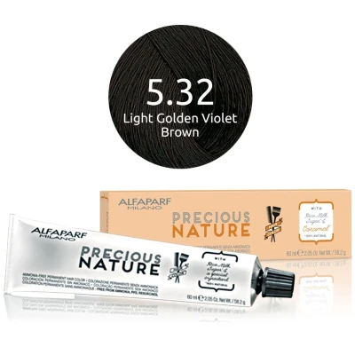 Afbeelding van Alfaparf Precious Nature Ammonia Free Permanent Hair Color 5.32 60 ml