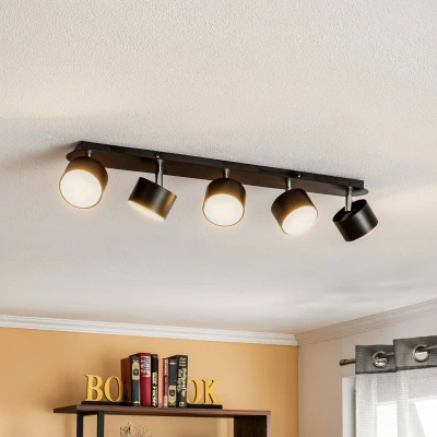 Afbeelding van Plafondspot Cloudy 5 lamps zwart