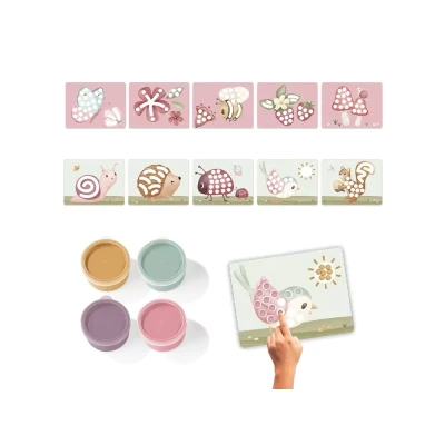 Afbeelding van Little Dutch vingerverf Fairy Garden complete set cadeautip creatief speelgoed