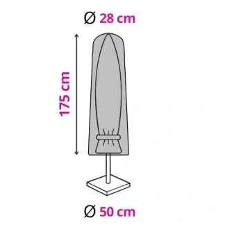 Afbeelding van Parasolhoes 175 x Ø 28/50 cm (Tot 3 meter, PEVA)