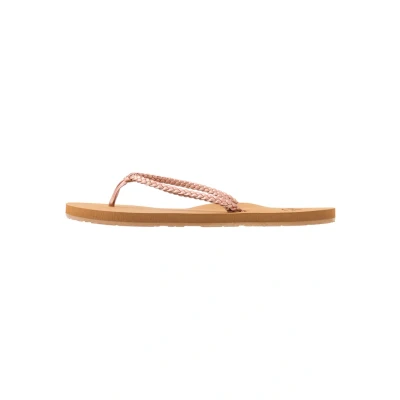 Afbeelding van Roxy Costas Teensandalen, Dames, Maat: 36, Rose gold Hoogwaardig imitatieleer